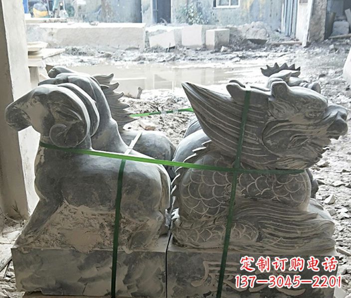 宁波12生肖公园动物石雕