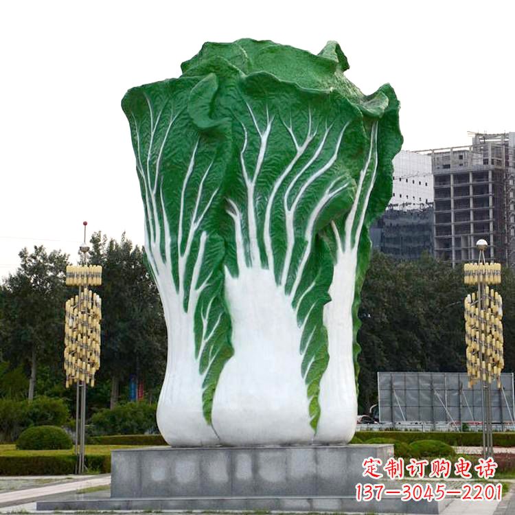 宁波白菜雕塑-公园园林仿真植物景观