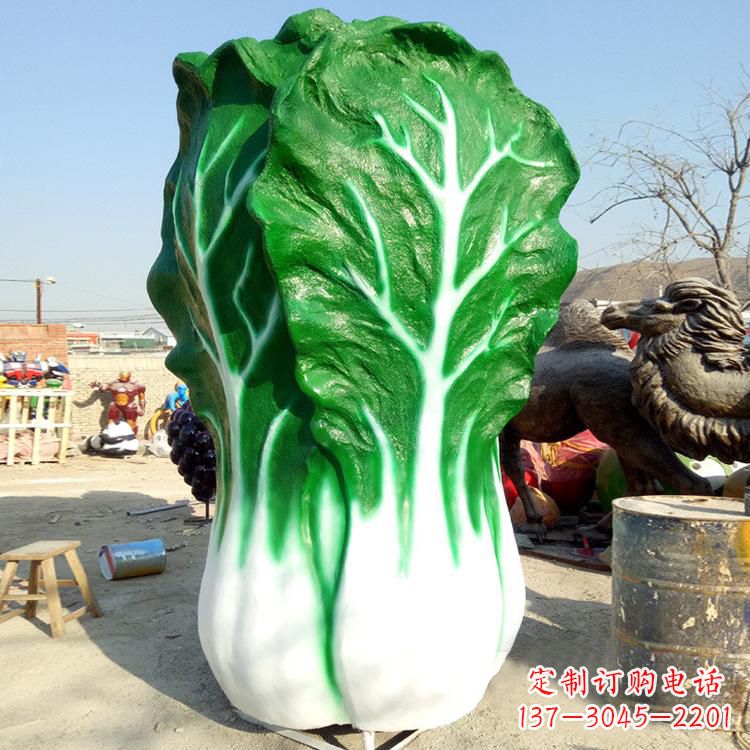 宁波玻璃钢白菜雕塑