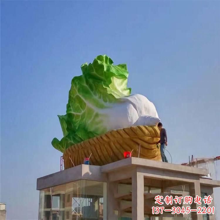 宁波大白菜 雕塑-玻璃钢大型植物景观