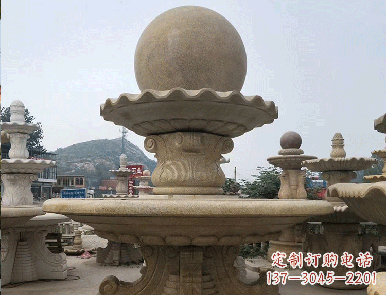 宁波石雕汉白玉喷泉