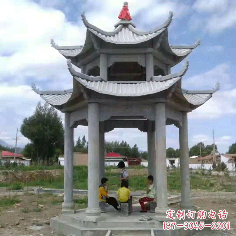 宁波中式庭院石凉亭