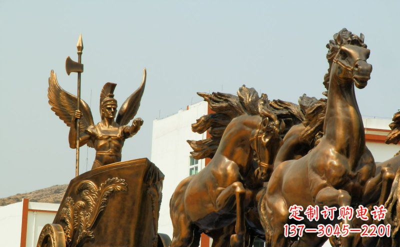 宁波阿波罗战车广场景观铜雕