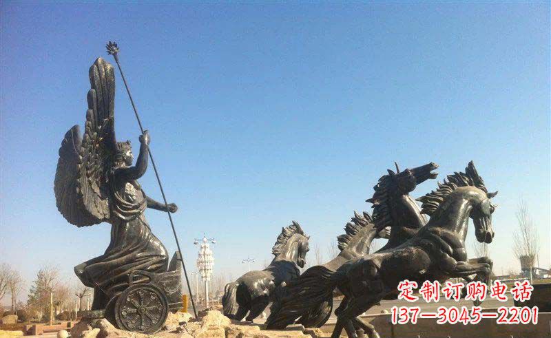 宁波阿波罗战车小区景观铜雕 (2)