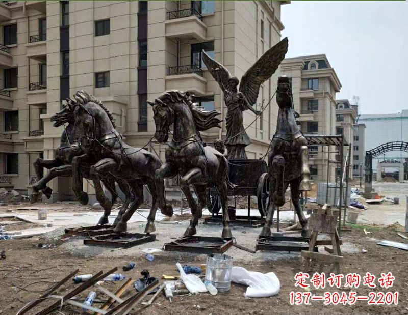 宁波阿波罗战车小区景观铜雕
