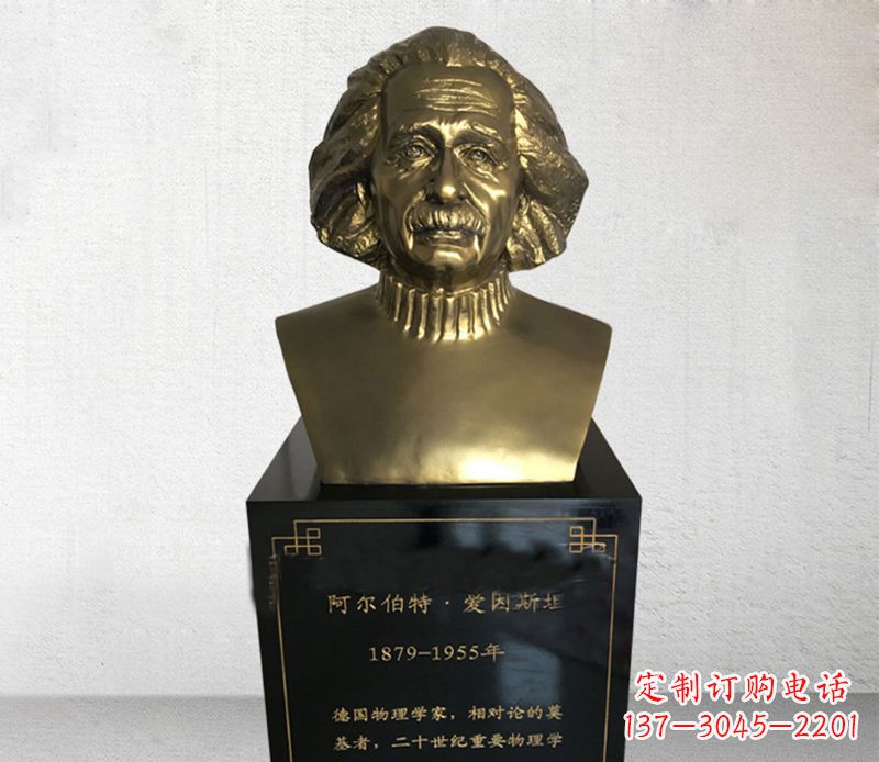 宁波爱因斯坦胸像铜雕