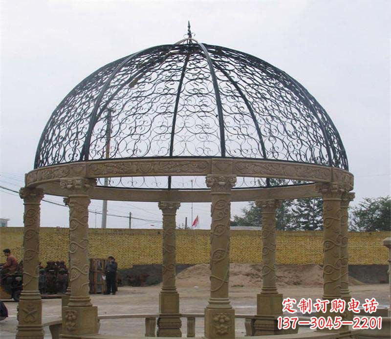 宁波八角凉亭大理石雕塑