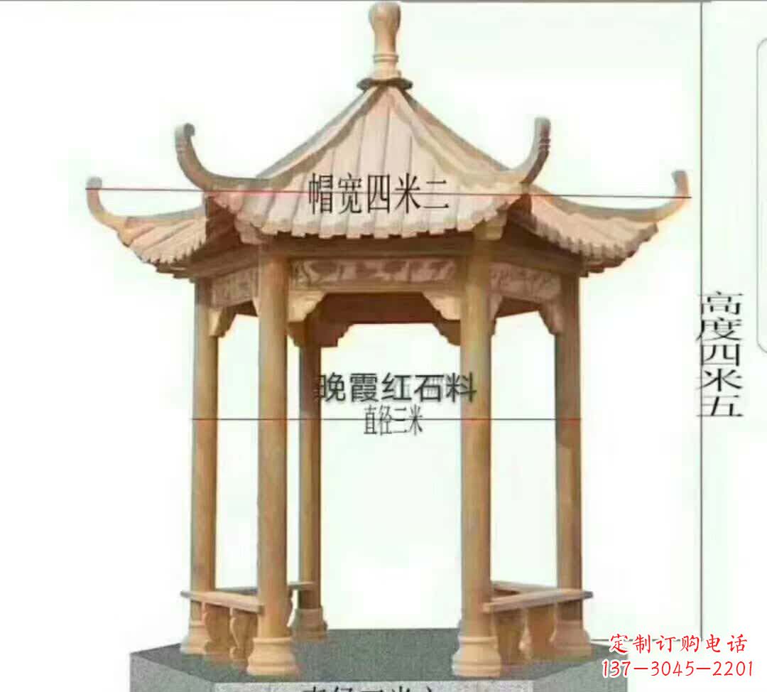 宁波八角凉亭石雕