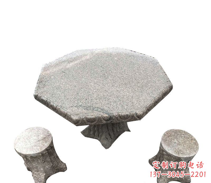 宁波八角石桌凳园林景观石雕