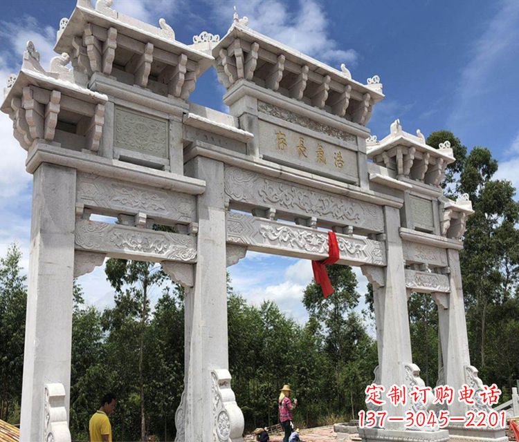 宁波八脚牌坊石雕