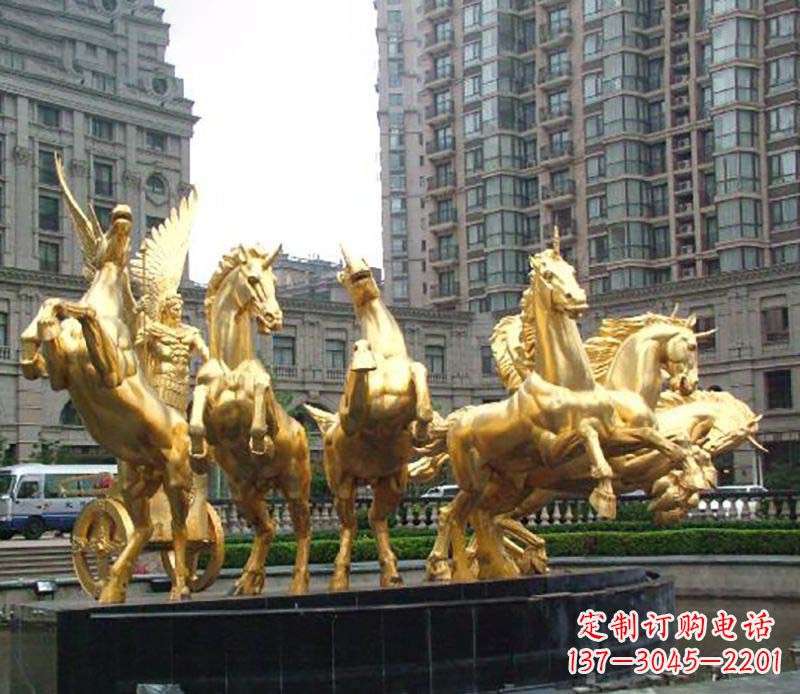 宁波八马群阿波罗铜雕