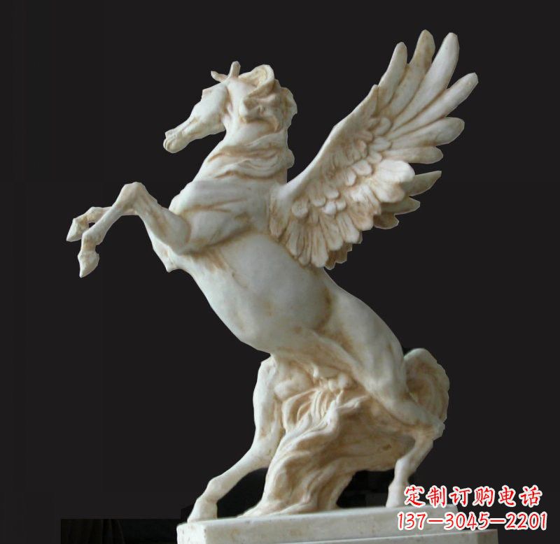 宁波白色飞马石雕