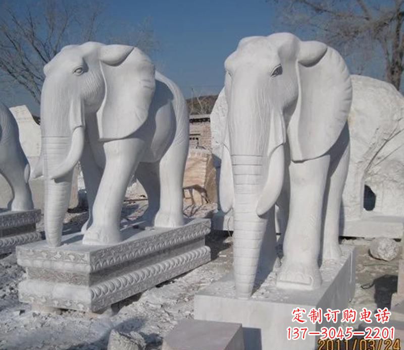 宁波白色石头大象