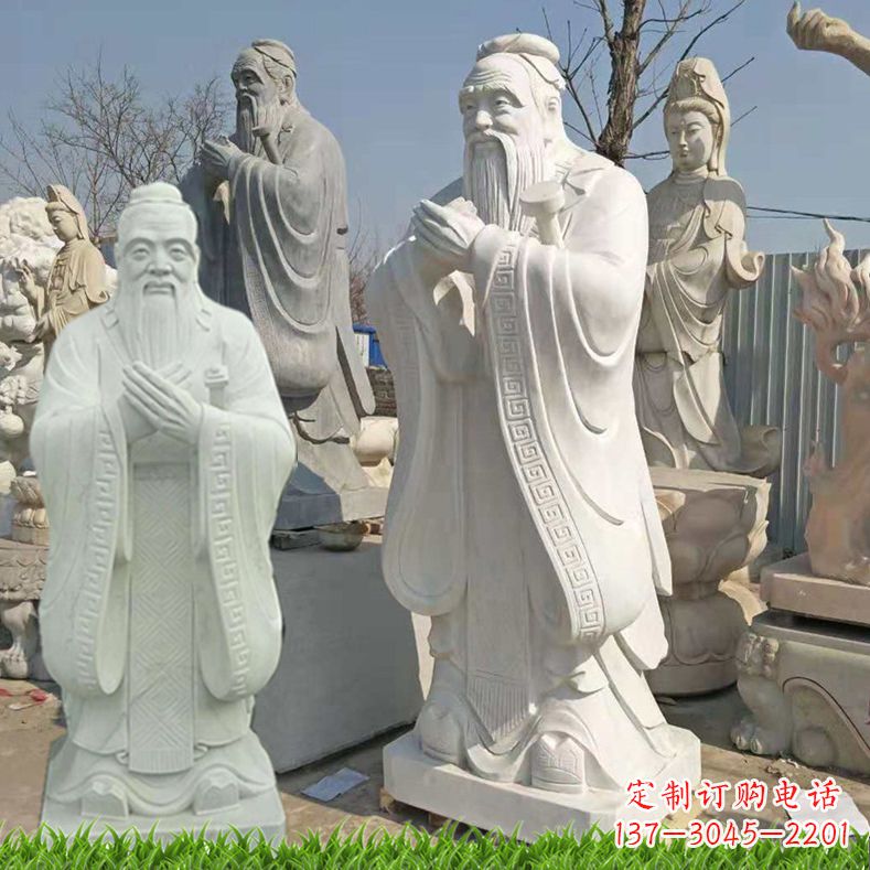 宁波白石雕孔子
