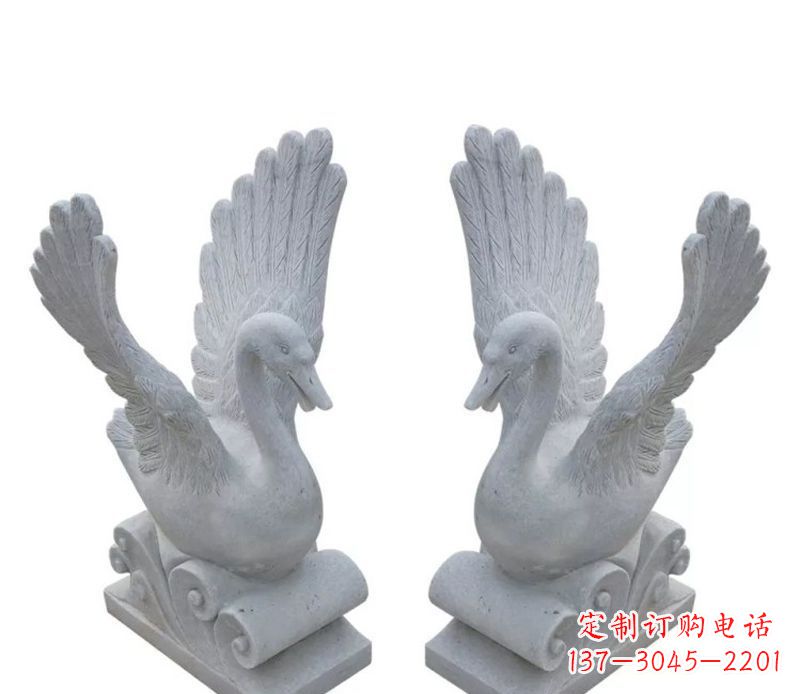 宁波白天鹅石雕