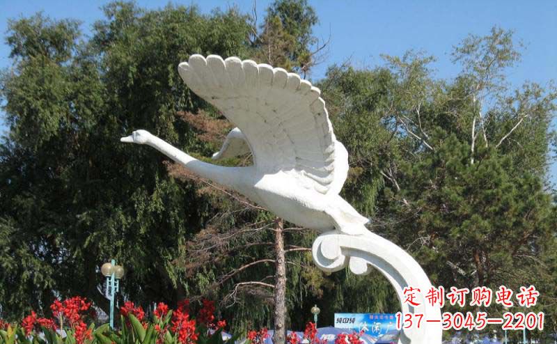 宁波白天鹅大理石雕塑