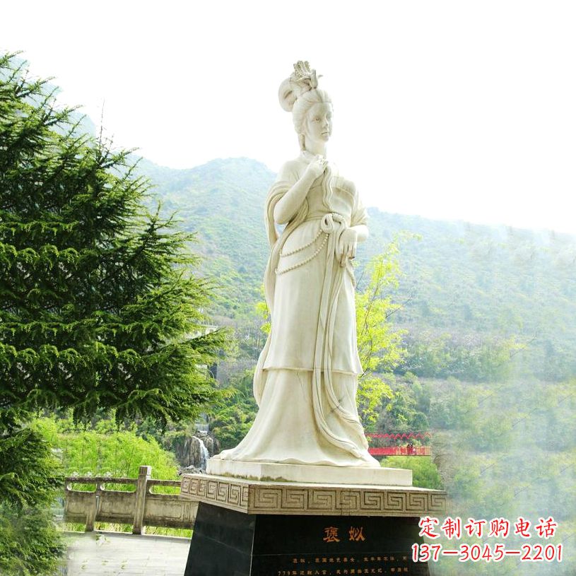 宁波褒姒石雕像-中国古代知名美女雕塑