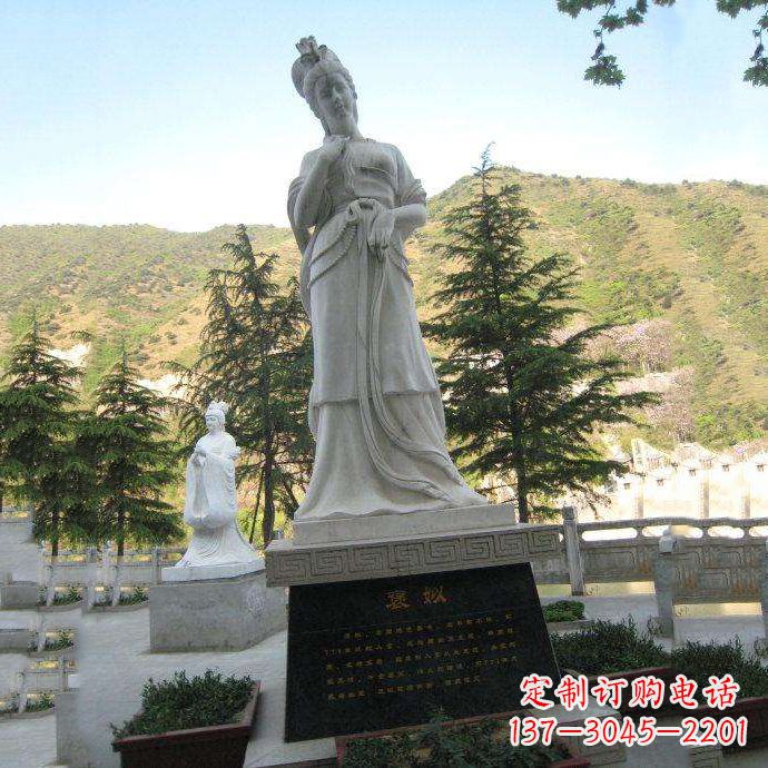 宁波褒姒雕像-中国古代知名美女“烽火戏诸侯”相关人物雕塑