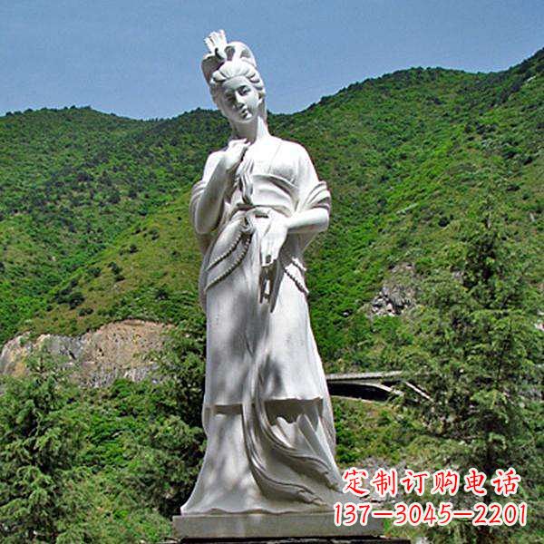宁波褒姒汉白玉石雕像-中国古代（西周时期）美女雕塑