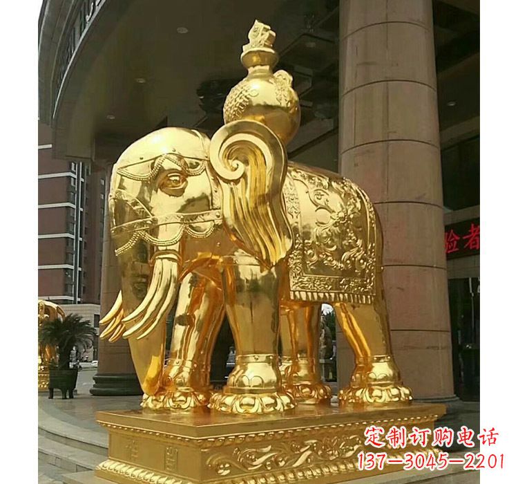 宁波宝瓶大象铜雕