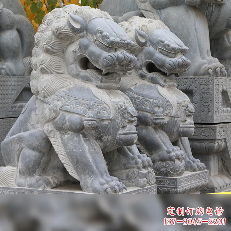宁波北京故宫的石狮子