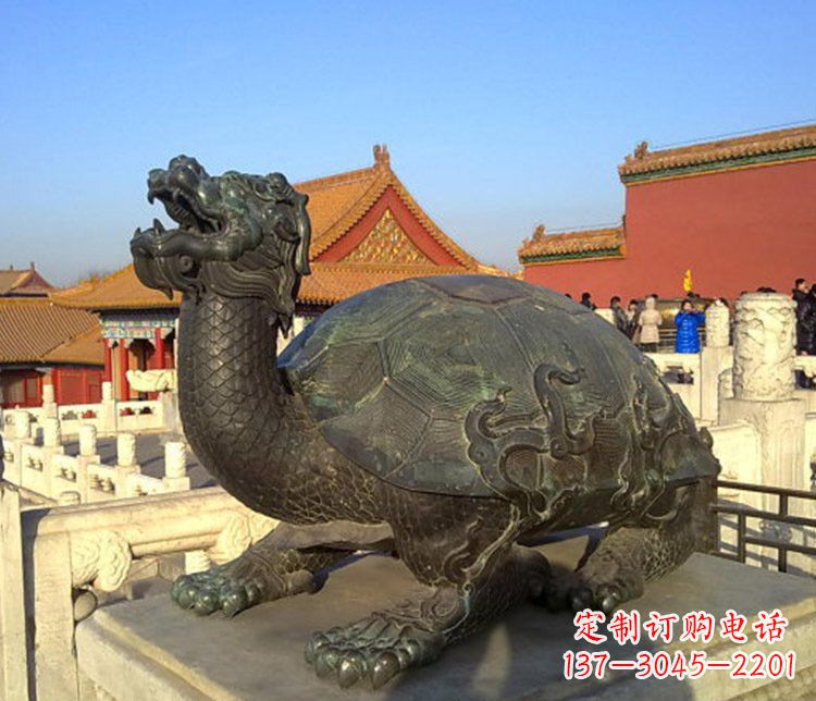 宁波北京故宫龙龟铜雕摆件