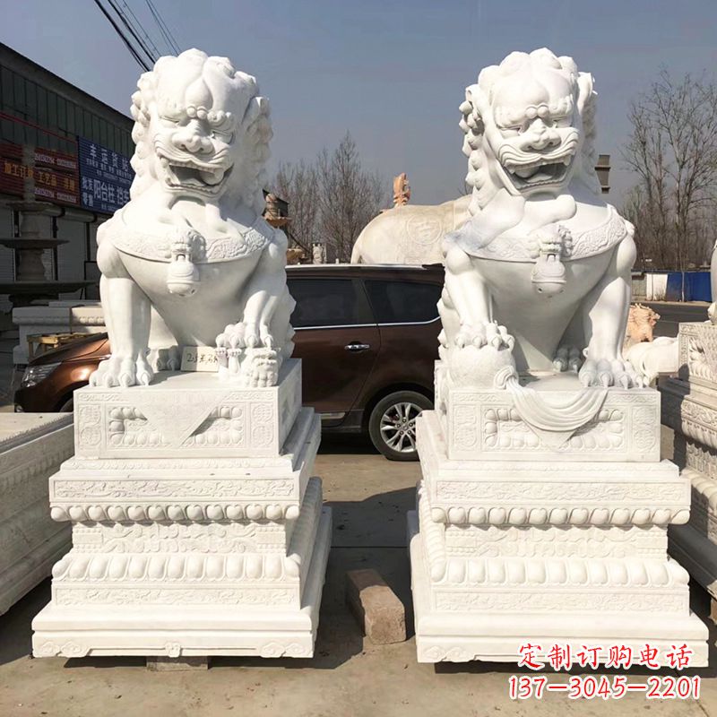 宁波北京汉白玉石狮子