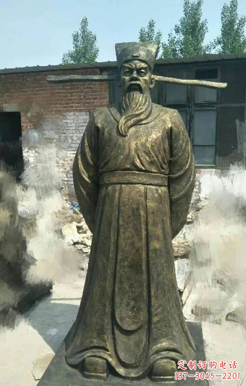 宁波北宋名臣包拯铜雕