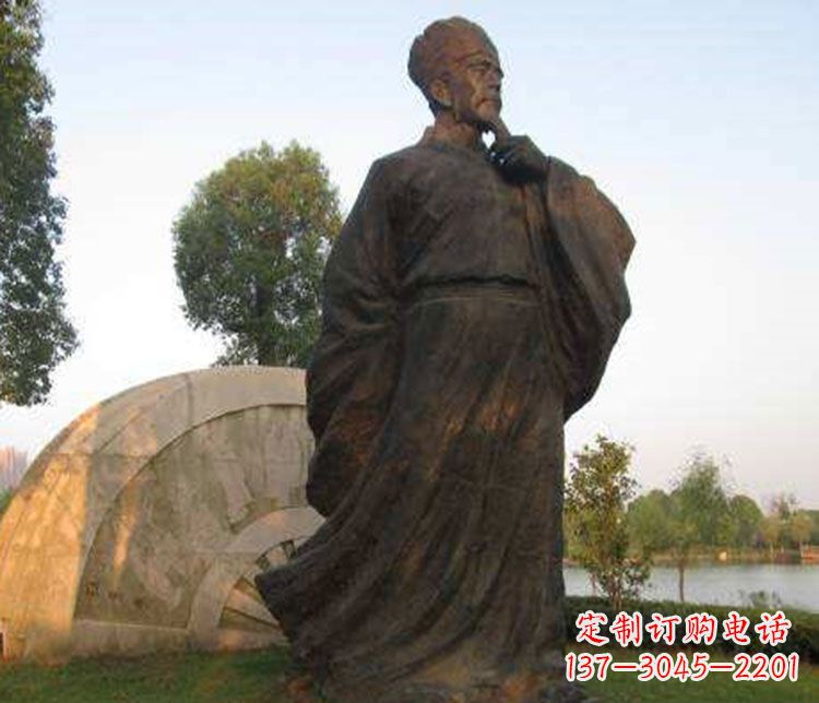 宁波北宋文学家欧阳修铜雕