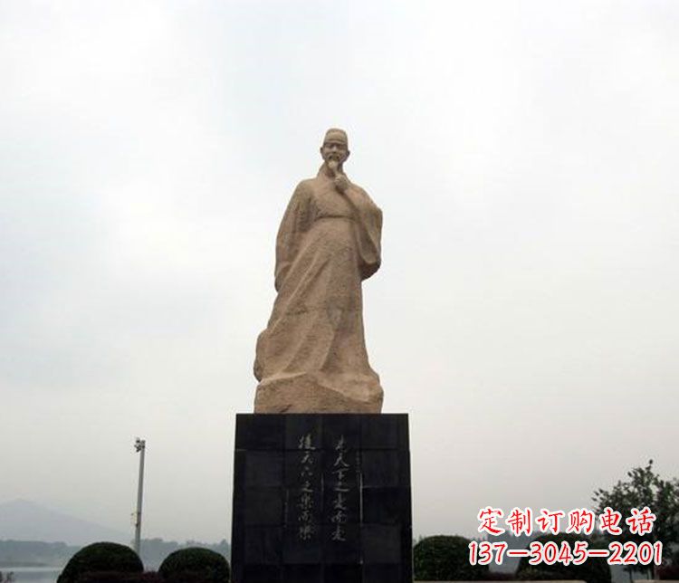 宁波北宋政治家范仲淹石雕