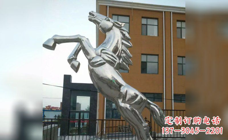 宁波奔马不锈钢雕塑