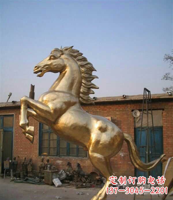 宁波奔马铜雕 (4)