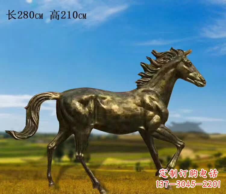 宁波奔马铜雕 (3)