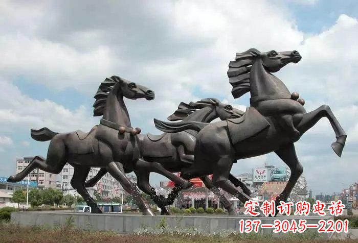 宁波奔跑马雕塑