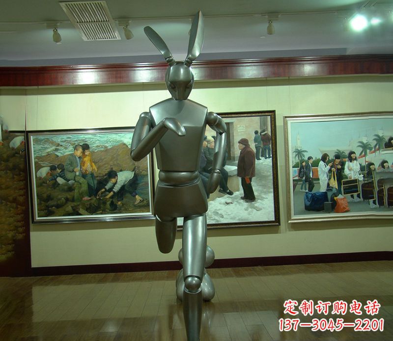 宁波奔跑兔子雕塑