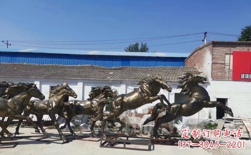 宁波“马儿风采”精美铜雕
