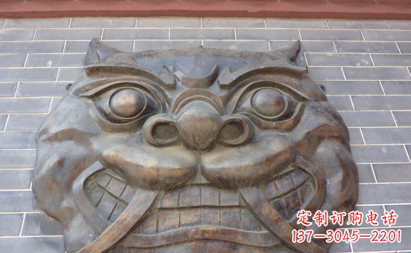 宁波狴犴古代神兽铜浮雕