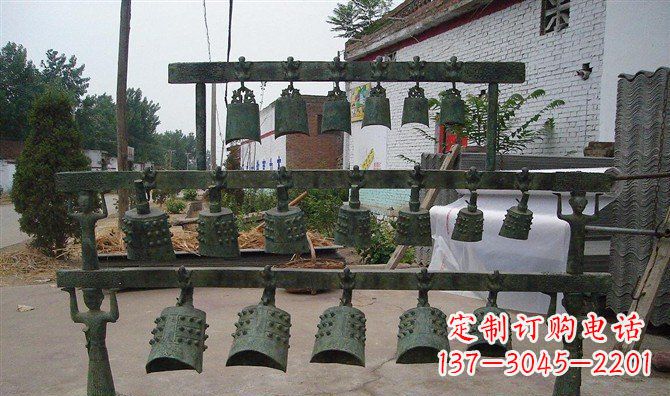 宁波编钟古铜雕仿古精美音乐器