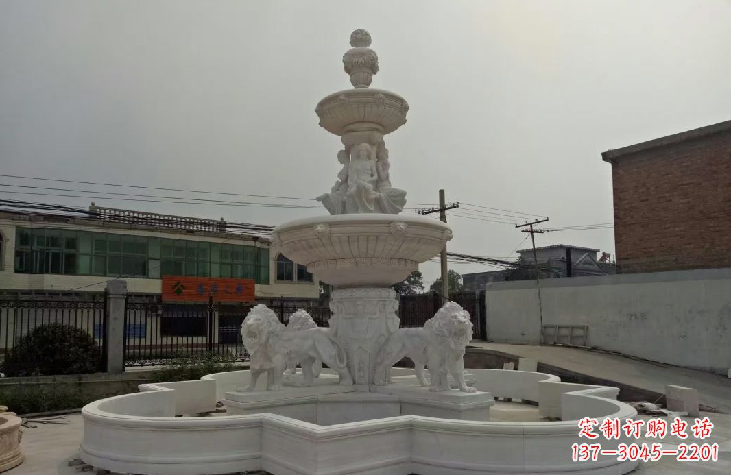 宁波别墅大型欧式喷泉石雕