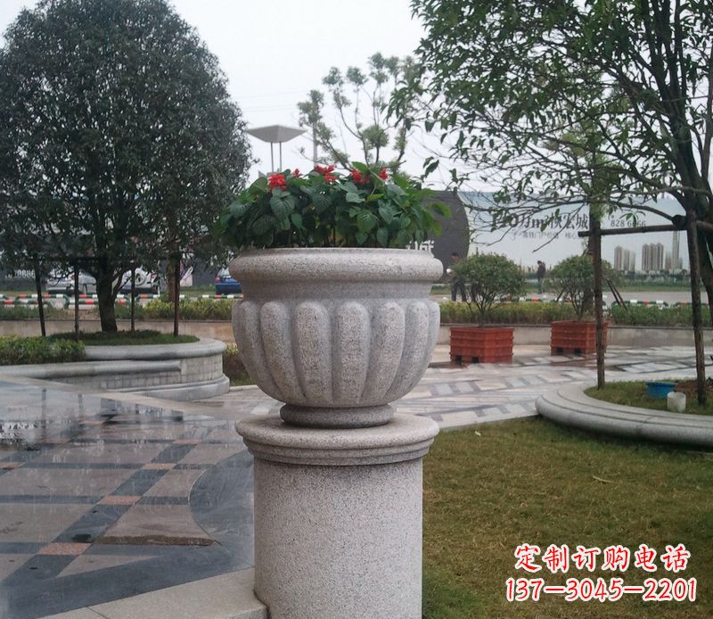 宁波精美大理石花盆