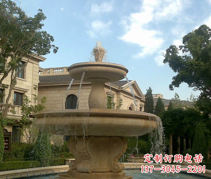 宁波别墅景观大理石喷泉雕塑