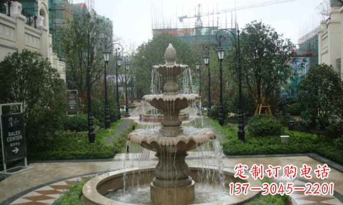 宁波别墅景观大型喷泉石雕 (2)