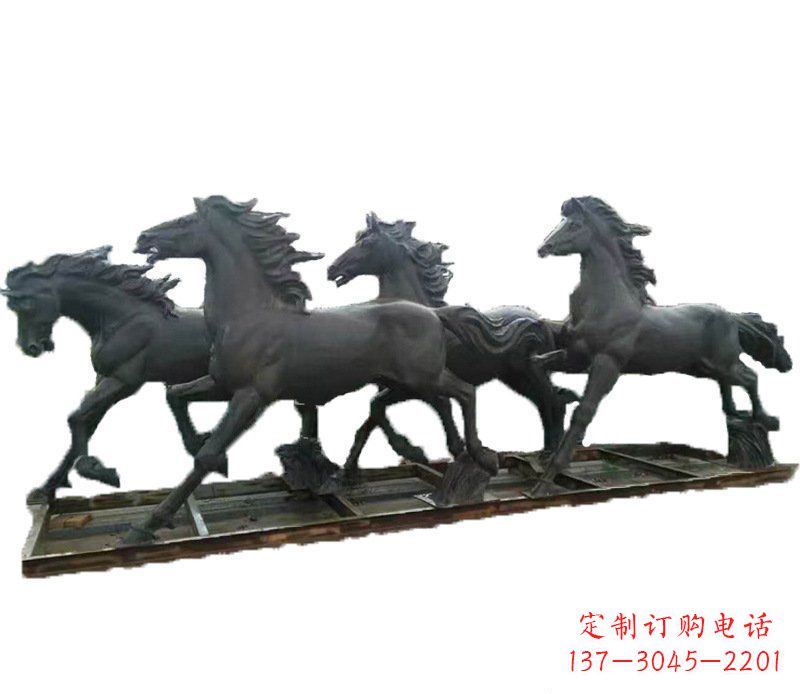 宁波别墅景观动物马铜雕塑 (2)