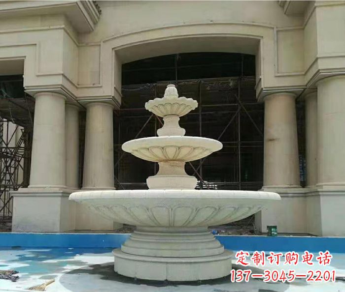 宁波别墅景观多层喷泉石雕 (3)