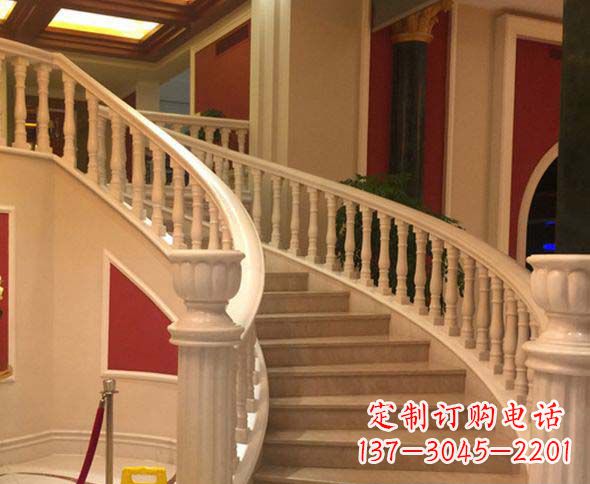 宁波别墅景观汉白玉石栏杆石雕