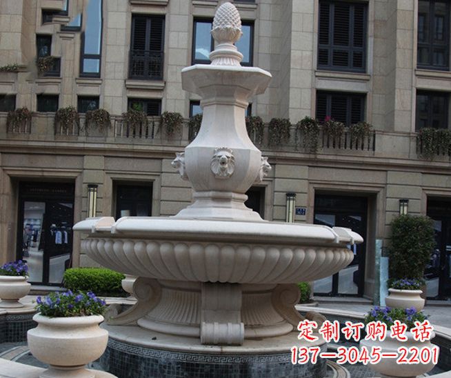 宁波别墅景观石雕大理石喷泉