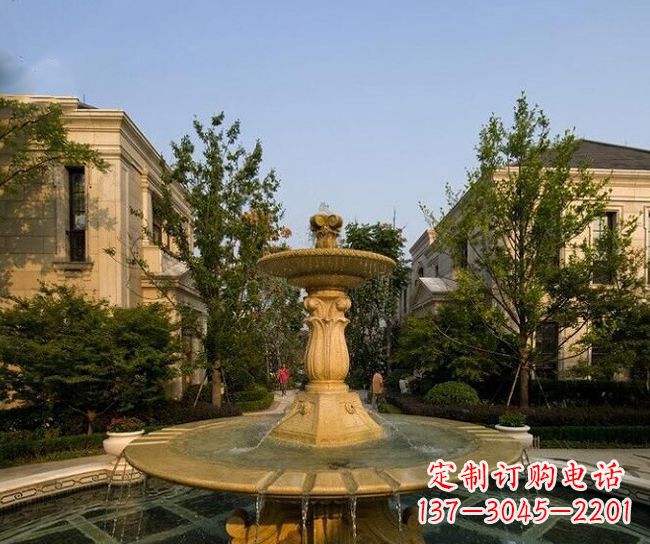 宁波别墅石雕大型喷泉雕塑 (2)