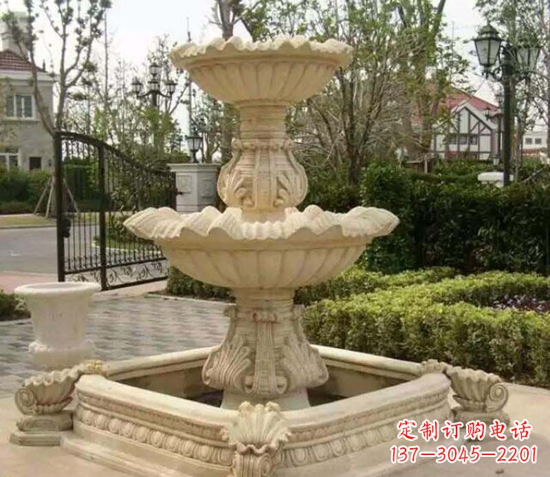宁波别墅庭院喷泉石雕