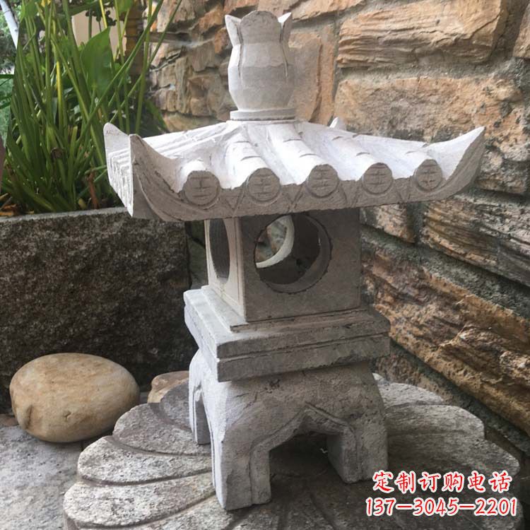 宁波别墅园林石灯