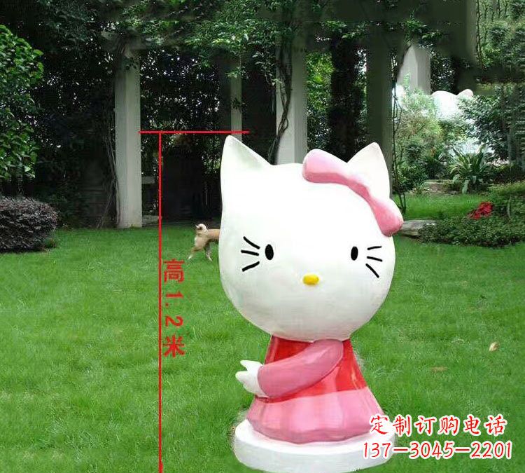 宁波玻璃钢HelloKitty卡通动物雕塑